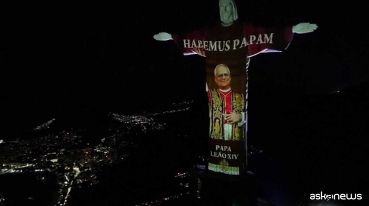 Il Cristo Redentore di Rio de Janeiro rende omaggio a Leone XIV