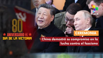 Los soldados de honor chinos participaron en el desfile de la victoria en Rusia