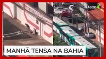 Tiroteio e vítima de escudo: confronto entre suspeitos e PMs causa terror em Salvador