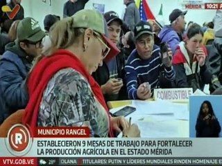 Productores merideños establecen nueve mesas de trabajo como estrategia para el desarrollo agrícola