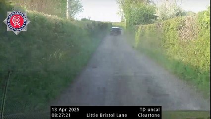 CCTV shows moment drug-driver led police on dramatic chase