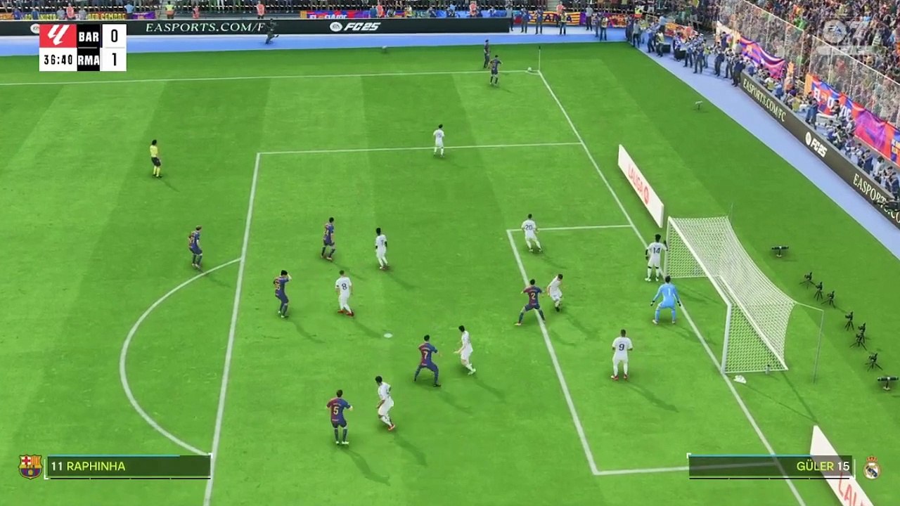 Así será el partido entre FC Barcelona y Real Madrid según EA Sports FC 25