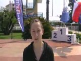 Interview de Léa Pasqualotti - Antibes 2008 - Finswimming