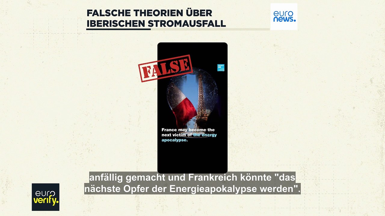 Von Sanktionen bis Sonneneruptionen: Fake News zum Stromausfall in Spanien und Portugal kursieren weiter
