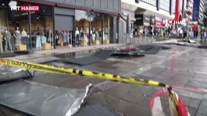 Başkentte sağanak ve fırtına hayatı olumsuz etkiledi