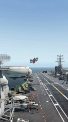 Missiles Flying Across The Deck, Simulated