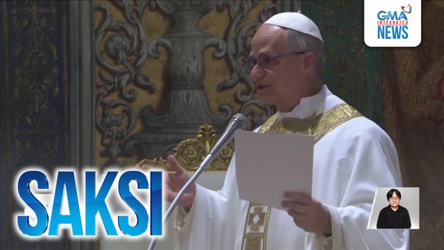 Pope Leo XIV, pinangunahan ang kanyang unang misa bilang Santo Papa ngayong araw | Saksi
