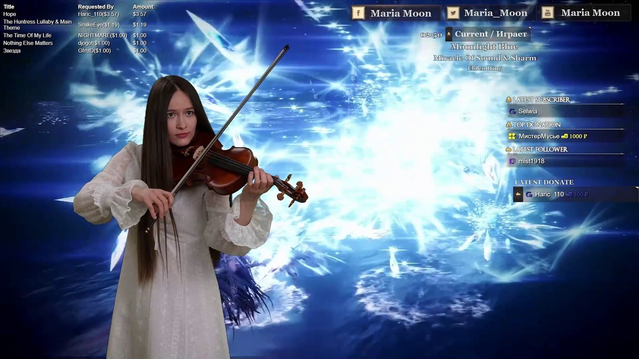 🎻 "Moonlight Blue" (Violin Cover) | Miracle Of Sound & Sharm | Emotional & Epic ✨
