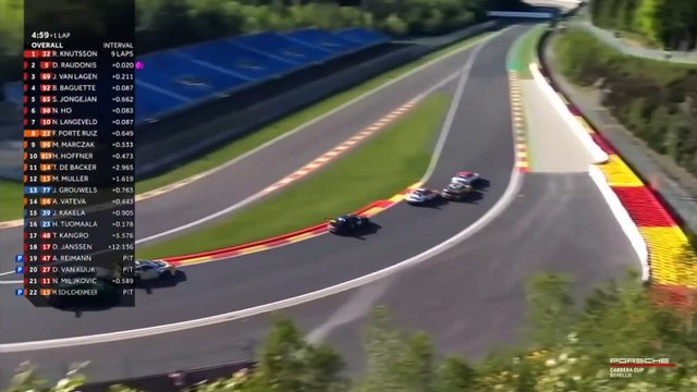 Porsche Carrera Cup Benelux 2025 Spa Race 1 Jongejan Big Crash