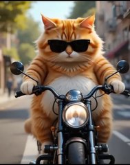 Cute cat 😺 enjoy his ride and suddenly 💔🥺