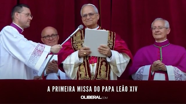 A primeira missa do papa Leão XIV