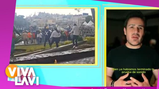 Hugo Mejuto reacciona al derrumbe del escenario de 'Grandiosas'