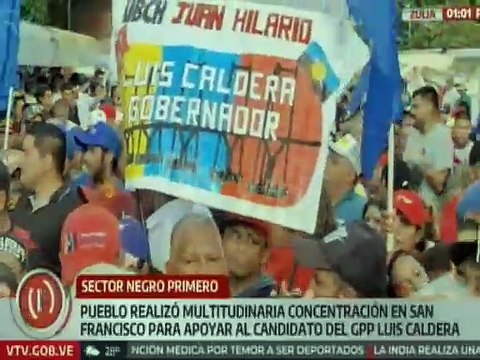 Zulianos dijeron presente en la movilización en respaldo del candidato del GPP Luis Caldera