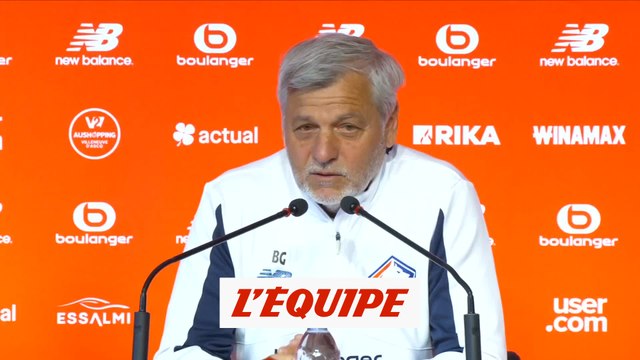 Genesio : « Tout le monde aurait fait ce qu'a fait Luis Enrique » - Foot - L1 - Lille