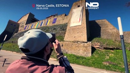 Estońskie Muzeum Narwy prezentuje kontrowersyjny baner Putin-Hitler