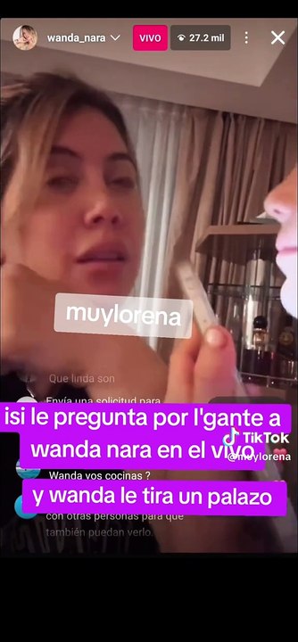 El picante tremendo palito que le tiró Wanda Nara a L-Gante en pleno vivo que sorprendió a todos. Mirala.