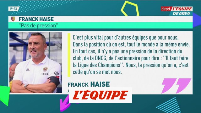 Haise : « Jouer la C1 est plus vital pour d'autres équipes » - Foot - L1 - Nice