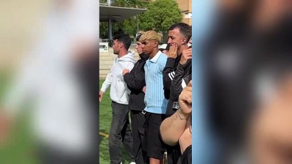 Lamine Yamal asiste al primer entrenamiento de La Capital