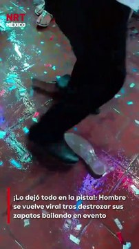 La pasión por el baile no conoce límites, y este hombre lo demostró al volverse viral por su entrega total en la pista. Tal fue su energía y ritmo que sus zapatos no resistieron y terminaron destrozados en pleno evento, un detalle que ha causado sensación