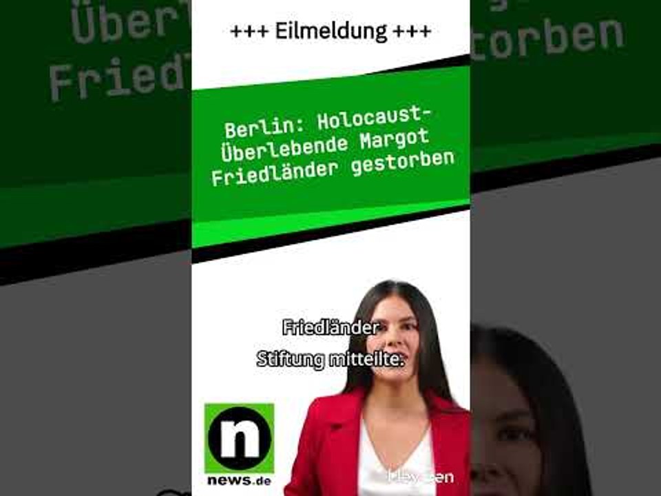 Holocaust-Überlebende Margot Friedländer gestorben