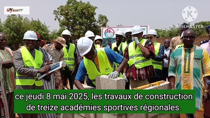 Burkina/Sport : Le ministre Roland Somda lance à Kaya la construction de treize académies sportives