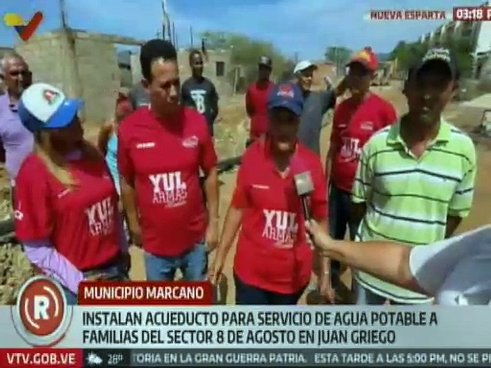 Neoespartanos son beneficiados con la instalación de acueductos para suministro de agua potable