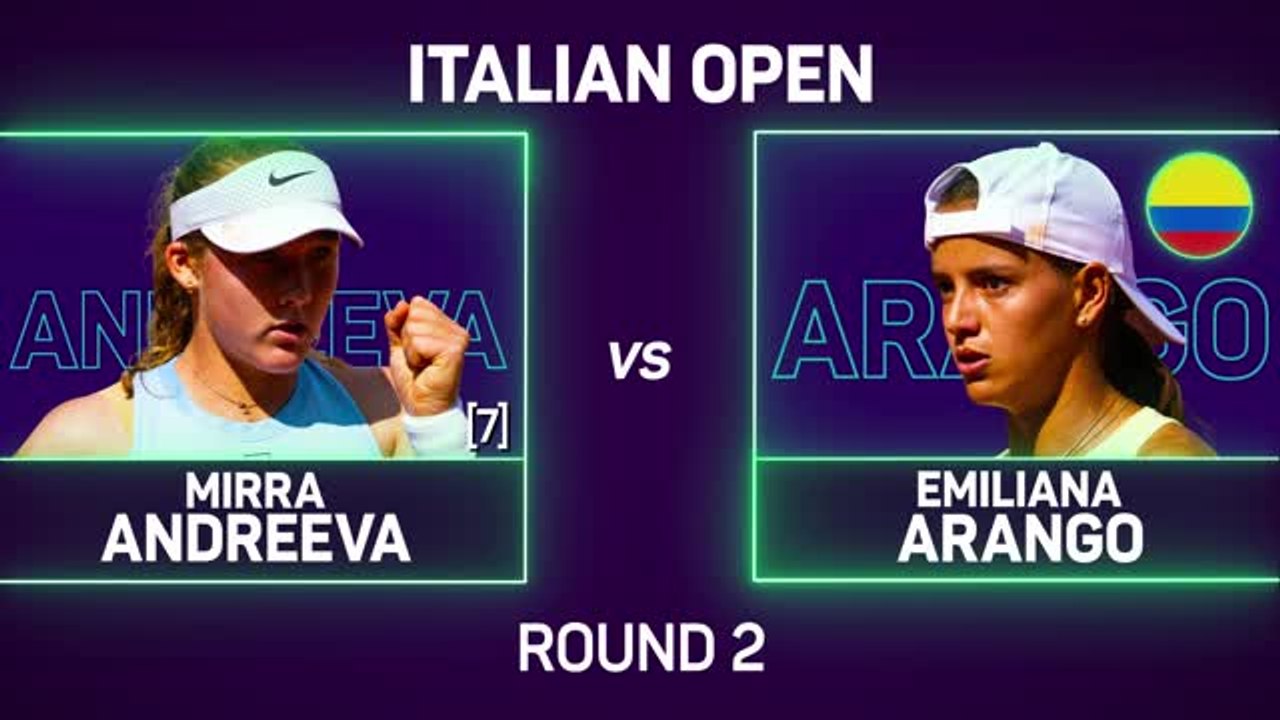 Andreeva eases into third round at Italian Open