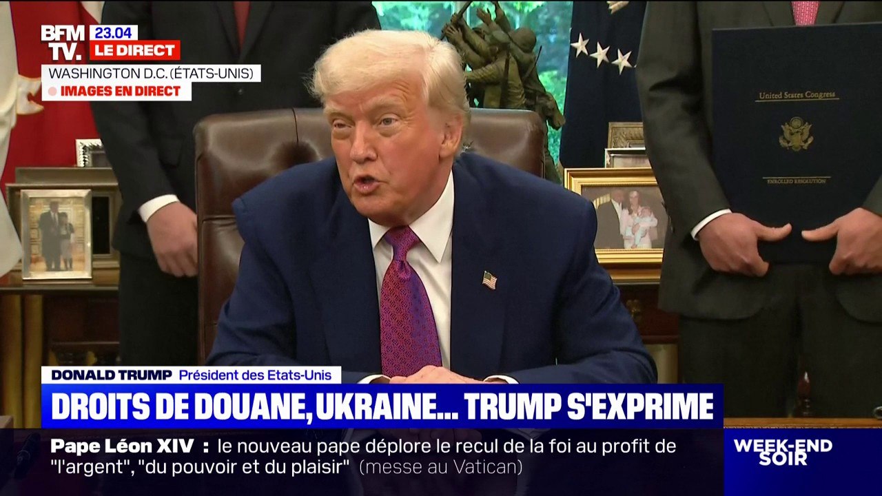 Droits de douane: Donald Trump indique que "plusieurs deals" arrivent "pour le mois de mai"