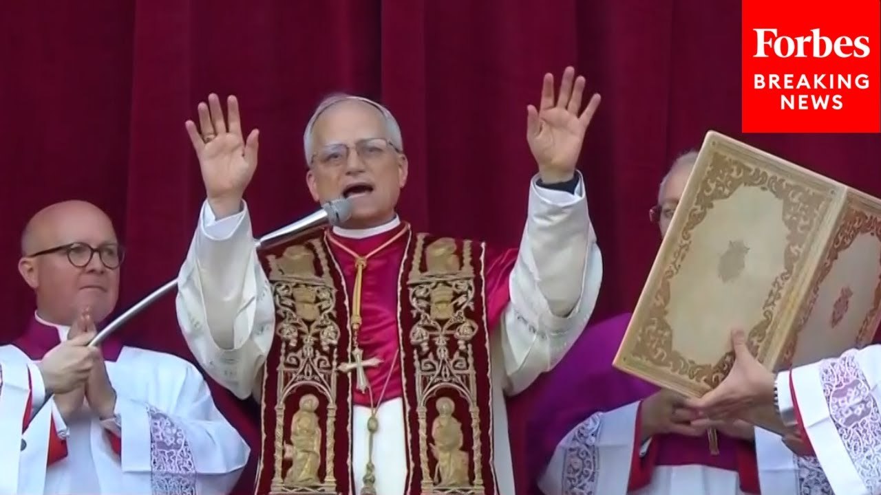 Pope Leo XIV Gives Urbi Et Orbi Blessing During First Public Appearance As New Pope