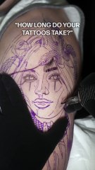 “How long do your tattoos take” #shorts