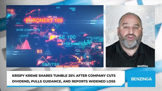 Krispy Kreme Shares Tumble 25% After Company Cuts Dividend, Pulls Guidance, And Reports Widened Loss