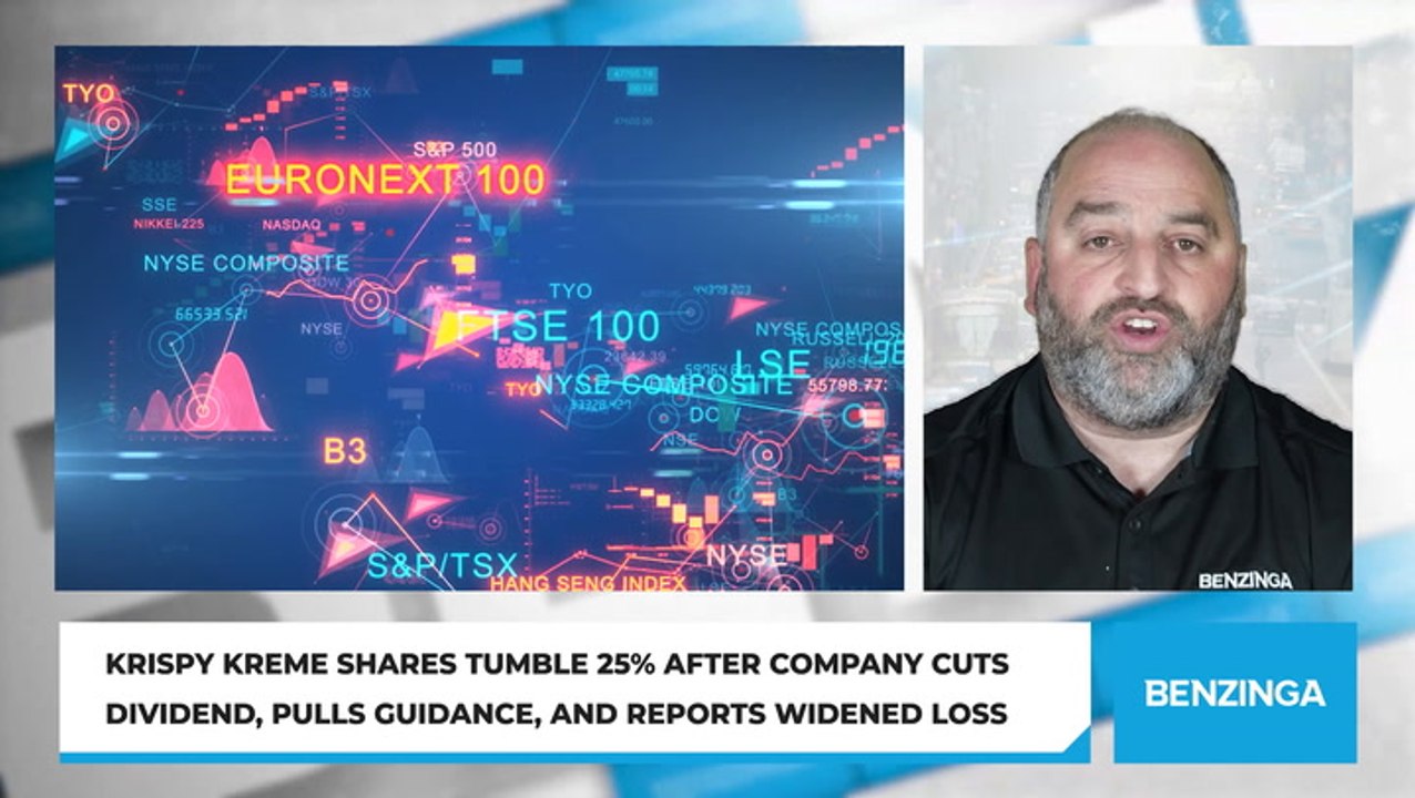 Krispy Kreme Shares Tumble 25% After Company Cuts Dividend, Pulls Guidance, And Reports Widened Loss