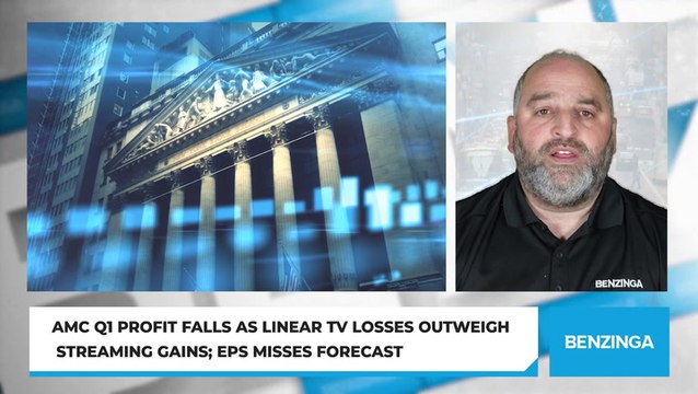 AMC Q1 Profit Falls as Linear TV Losses Outweigh Streaming Gains; EPS Misses Forecast