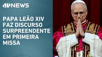 Primeira missa do Papa Leão XIV é marcada por lamento do declínio da fé em favor do ‘dinheiro’