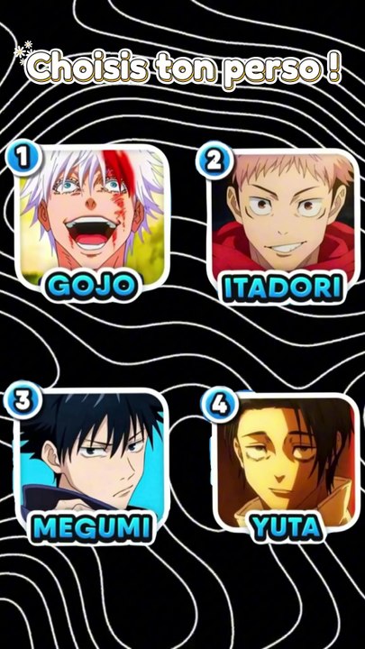 Choisis ton perso #1