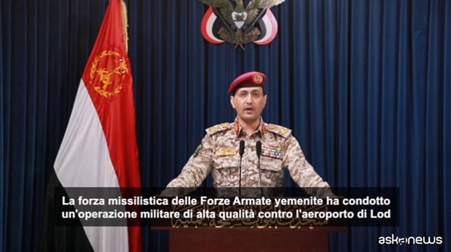 Yemen, Houthi rivendicano lancio missile contro aeroporto Tel Aviv