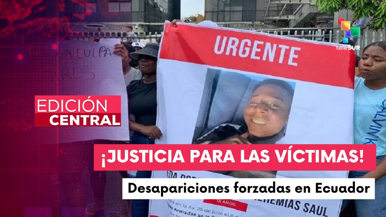 Familiares y organizaciones realizan plantón en Quito contra las desapariciones forzadas