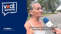 Dona de casa Maria Costa denuncia buraco no conjunto Catalina
