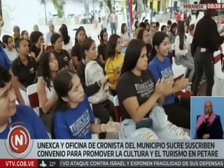 Miranda | Unexca y el mcpio. Sucre mediante convenio buscan promover el turismo en la localidad