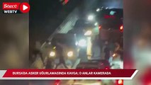 Bursa'da asker uğurlamasında kavga; o anlar kamerada