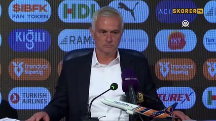 Fenerbahçe Teknik Direktörü Jose Mourinho'nun açıklaması