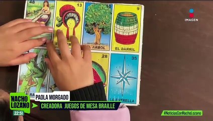 ¿UNO y lotería en braille? Paola adaptó juegos de mesa para personas con discapacidad visual