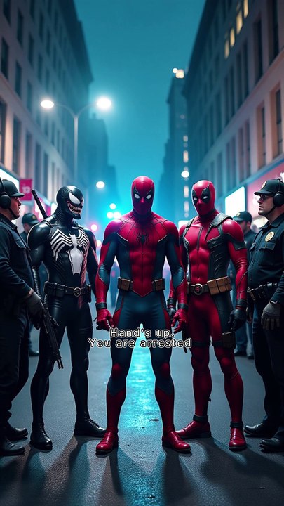 Venom, Spider-Man & Deadpool Arrested by Police! Episode 6 #shorts #venom #spiderman #police