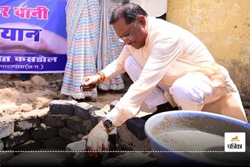 राजमिस्त्री बने मुख्यमंत्री साय