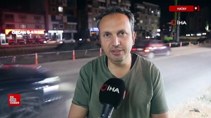 Hatay'da otomobili oyuncak araba gibi önünde sürükledi