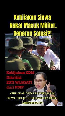 GEGER! Siswa Nakal Dijebloskan ke Barak Militer – Esti Wijayati Bongkar Dampak Mengerikan!