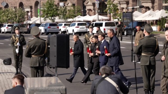 Emmanuel Macron est arrivé dans la capitale ukrainienne