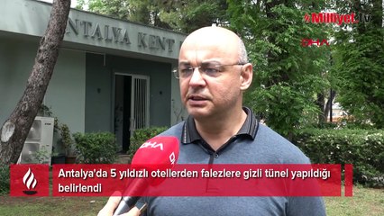 5 yıldızlı iki otelden falezlere gizli tünel