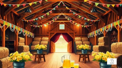 🌟🎻 “The Grand Barn Dance – A Magical Night of Music and Friendship!”