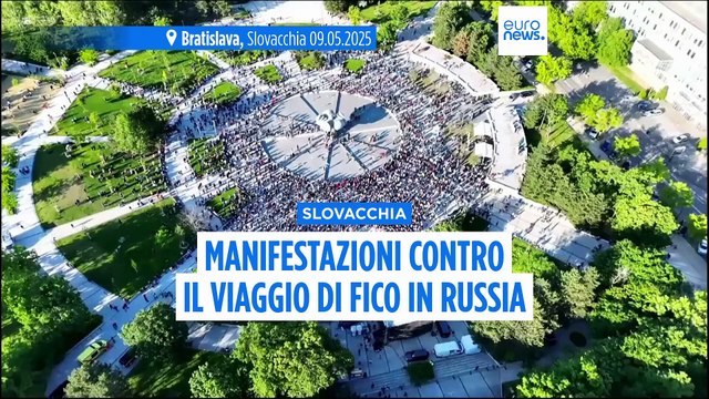 Slovacchia: protesta a Bratislava contro la visita di Fico a Mosca per il Giorno della Vittoria
